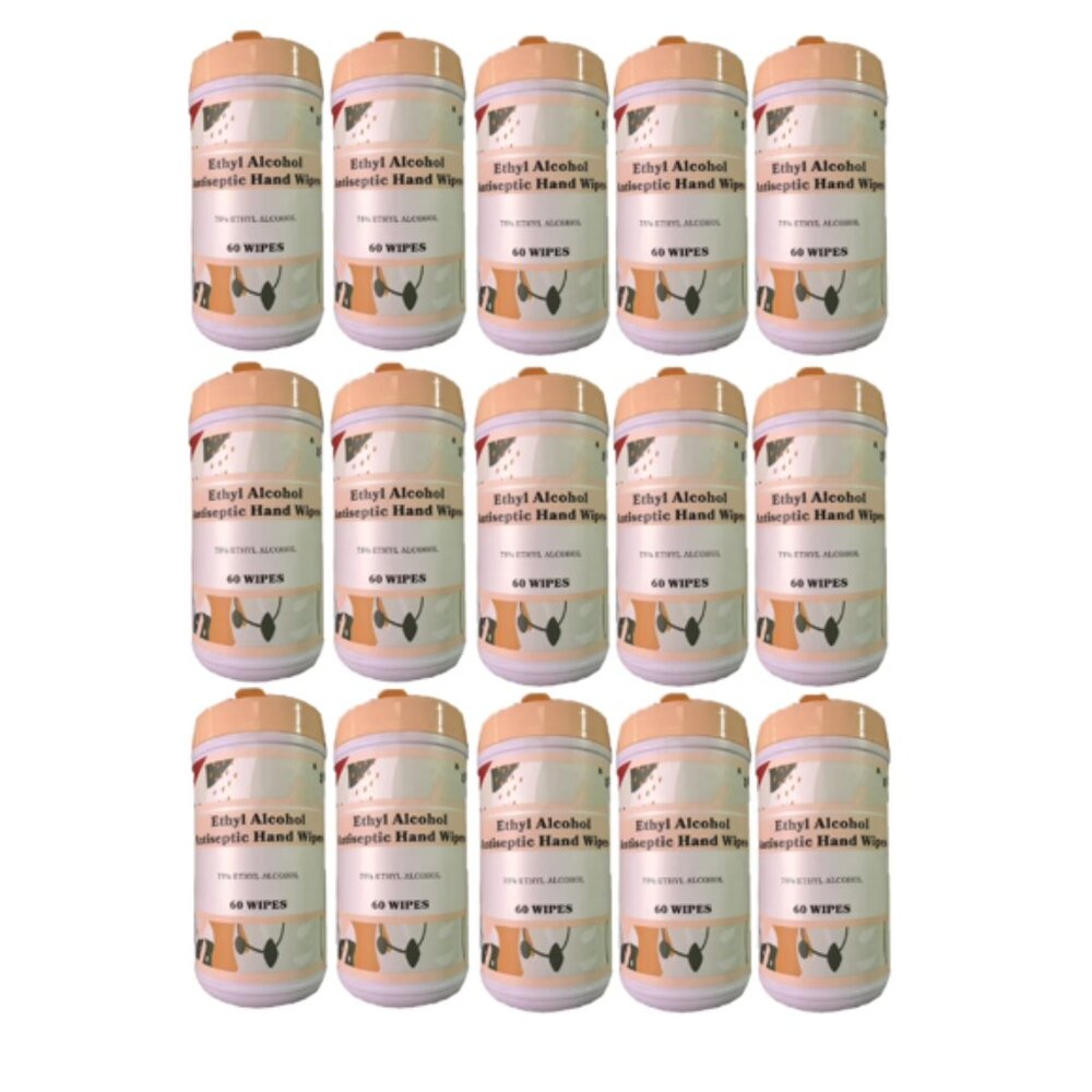 Vivitar Ethyl Alcohol Antiseptic Hand Wipes Case of 15! Great for cleaning!